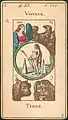 The World card from the Grand Etteilla tarot deck (circa 1890)