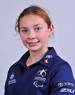 Image 23Maddison ElliottPhotograph: John Sherwell, Australian Paralympic CommitteeMaddison Elliott (b.&nbsp;1998) is an Australian swimmer. She is S8 classified, having right side cerebral palsy as a result of a neonatal stroke. At the 2012 Summer Paralympics in London, she became the youngest Australian Paralympic medallist by winning bronze medals in the women's 400 m and 100 m freestyle S8 events. She then became the youngest Australian gold medallist when she was a member of the women's 4×100 m freestyle relay 34 points team.More selected pictures