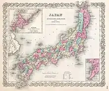 1855 Map of Japan