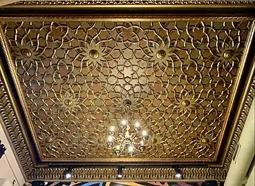 Moorish Revival - Ceiling in the Filitti House (Calea Dorobanților&nbsp;[ro] no. 18), Bucharest, by Ernest Doneaus, c.1910