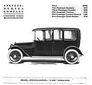 1914 Stevens-Duryea Model C-Six Limousine