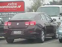 2013 Korean-built "Holden" Malibu, otherwise marketed internationally as a "Chevrolet"