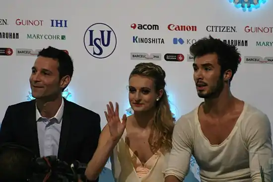 2014 Grand Prix of Figure Skating Final Gabriella Papadakis Guillaume Cizeron Romain Haguenauer IMG 3788.JPG