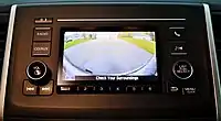 2017 Honda Ridgeline backup camera display in base radio unit