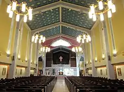 View up the nave toward altar