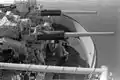 Dual 3inch 50cal gun of USS Okinawa in 1987.