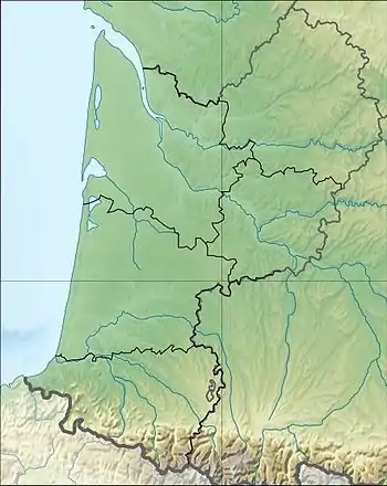 Siege of Aiguillon is located in Aquitaine