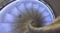 Spiral staircase to access the bell tower