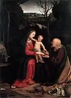 Rest on the Flight into Egypt, 1515 - oil on panel; H. 77&nbsp;cm, W. 55&nbsp;cm, Poldi-Pezzoli Museum