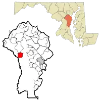 Location of Crofton, Maryland