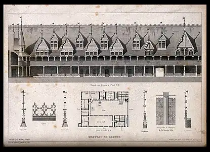 The roof of the Hospices de Beaune