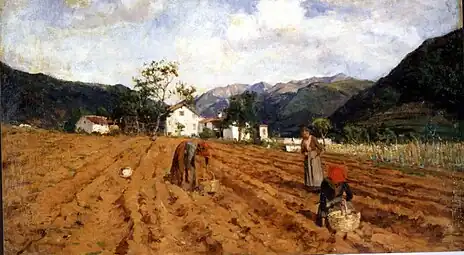 Potato harvesting. (1877)