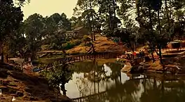 View of Lake in the backdrop of Lansdowne town
