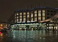 Front side of the Central Station on the Carrefour de l'Europe/Europakruispunt