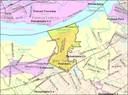 Census Bureau map of Paulsboro, New Jersey