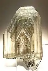 Zoned Cerussite crystal, 5.9 x 3.6 x 1&nbsp;cm.