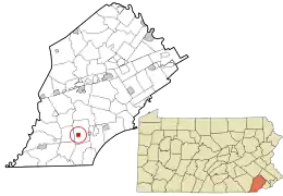 Location in Chester County and the U.S. state of Pennsylvania
