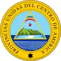 Coat of arms of the Federal Republic of Central America from 1823 to November 1824