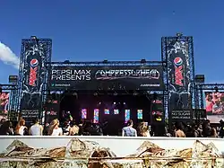 Compressorhead performing in 2014 at the Wireless Festival, London