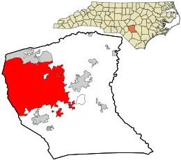 Location in Cumberland County and North Carolina