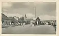 Square in Dědice, late 1940s or early 1950s.