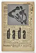 Print for the cover of Dada 4, Hans Arp, 1919