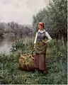 Girl by a Stream