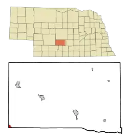 Location of Farnam, Nebraska