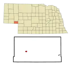 Location within Deuel County and Nebraska