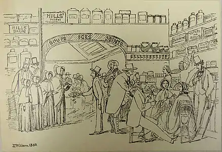 Hills the confectioner's, 1860