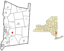 Location of Freedom Plains, New York