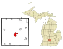 Location of Charlotte, Michigan