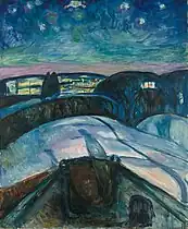 Starry Night, 1922-1924, oil on canvas, 120.5 x 100&nbsp;cm, Munch Museum, Oslo