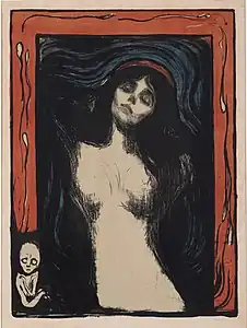 Madonna (1902), by Edvard Munch, Ohara Art Museum, Kurashiki