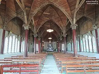 Interior of the Annunciation Church at Dengchigou