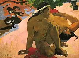 Aha Oe Feii? (Are You Jealous?); by Paul Gauguin; 1892; oil on canvas; 68 x 92&nbsp;cm; Pushkin Museum (Moscow, Russia)