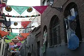 Lavapiés during traditional fiestas