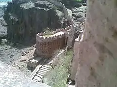 Entry of Fort from the top of Fort - Gadh Siwana