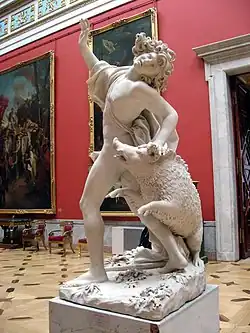 The Death of Adonis; by Giuseppe Mazzuoli; 1710s; marble; height: 193&nbsp;cm; Hermitage Museum, Saint Petersburg, Russia