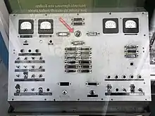 Explorer 1 launch control console on display at Huntsville Space museum