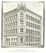 Michigan Savings Bank Building, 1874, SW Corner of Griswold and Lafayette.