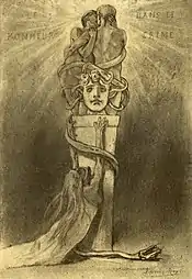 Happiness in Crime (ca. 1887–93) heliogravure, etching, dry point, aquatint (23.8 x 16.5&nbsp;cm) Royal Library of Belgium