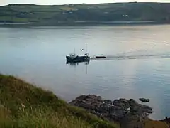 Fishing boat off Gwbert