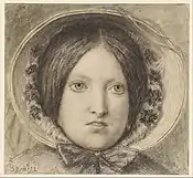 Emma in 1852 (study for The Last of England)