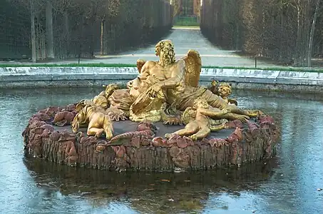 Basin of Saturn from the gardens of the Palace of Versailles, by François Girardon (1672-1677)