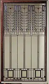 Frank Lloyd Wright, "Tree of Life" window from the Darwin D. Martin House (Buffalo, New York), 1904