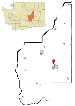 Location of Moses Lake North, Washington