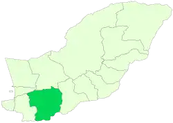 Location of Gorgan County in&nbsp;Golestan&nbsp;province