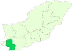 Location of Kordkuy County in&nbsp;Golestan&nbsp;province