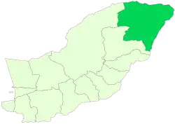 Location of Maraveh Tappeh County in&nbsp;Golestan&nbsp;province